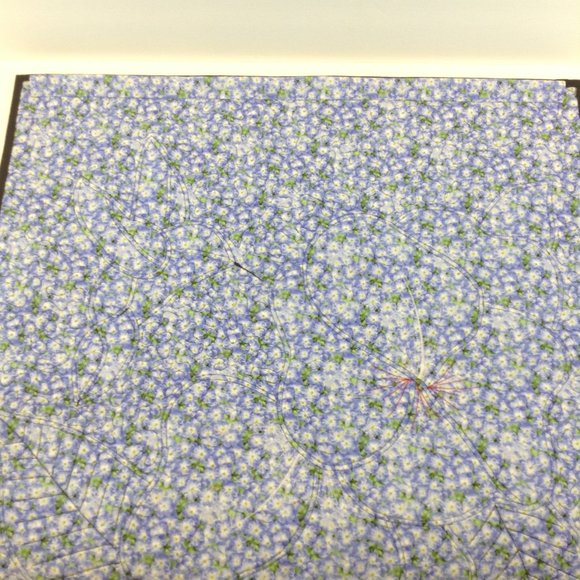 Quilted Fusible Applique Hummingbird Hibiscus 29 1/4" x 23 1/4" Handmade Panel - Picture 15 of 16